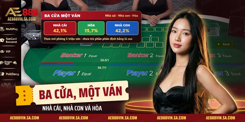 Bảng tỷ lệ nhà cái, nhà con và hòa của một ván Ngầu hầm AE888 trên bàn live